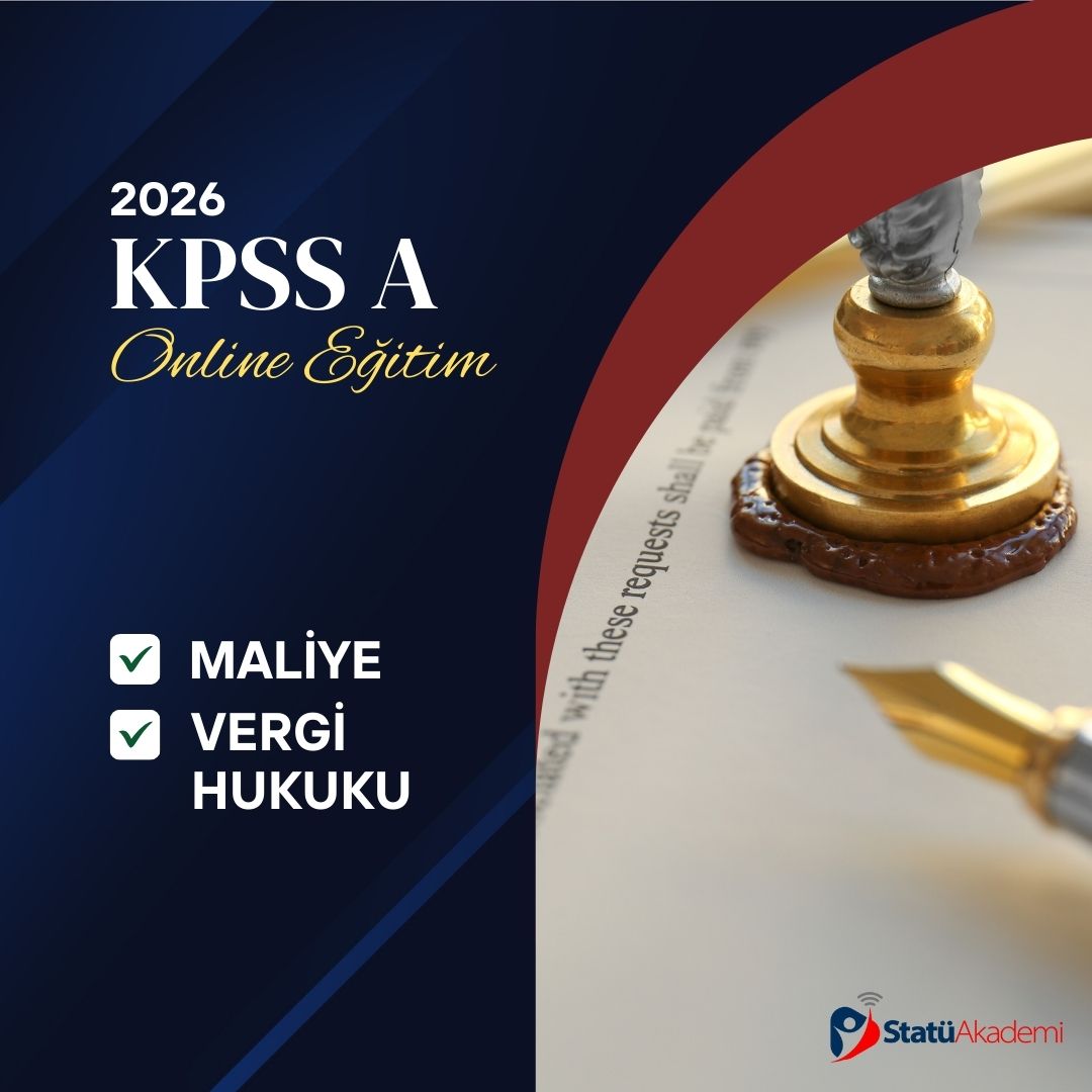 MALİYE & VERGİ HUKUKU (2026 KPSS A)